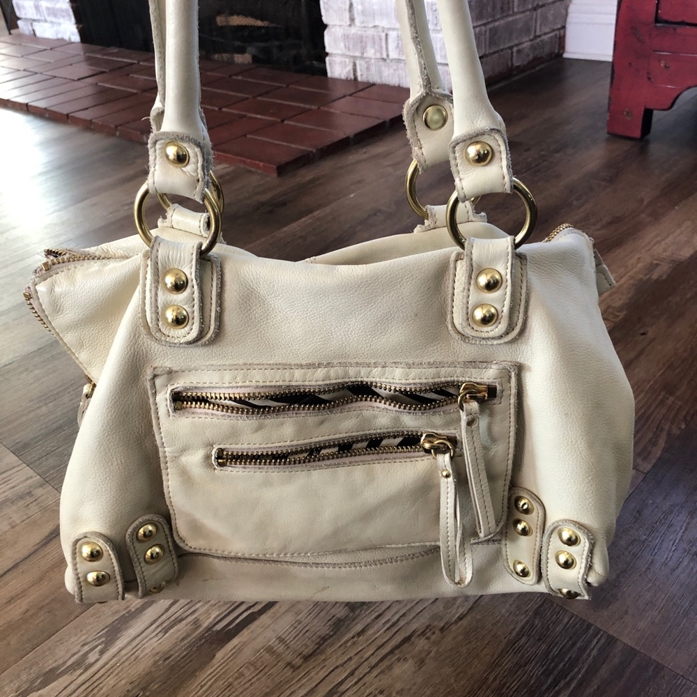 Linea Pelle cream designer soft leather bag - Picture 11 of 12